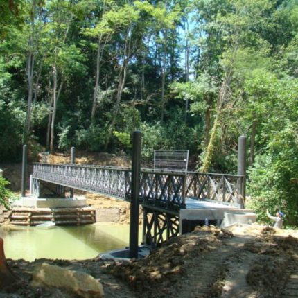 La passerelle posée